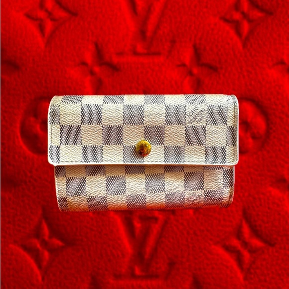 Louis Vuitton Damier Azur Canvas Alexandra Wallet vintage pre-loved 2007 - Picture 1 of 16